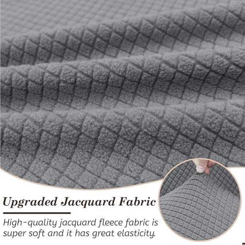 Arfntevss Magic Stretch L Shape Sofa Cover Dove Grey X-Large