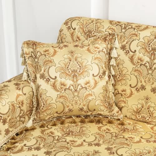 Loom And Mill Luxury Sofa Cover Yellow 71x118 Inch