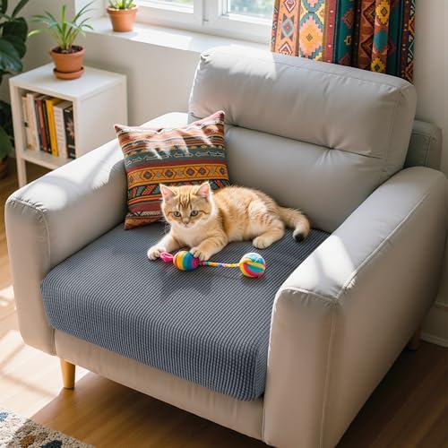 Hokway Reversible Sofa Cushion Protector Cover Gray Small 1