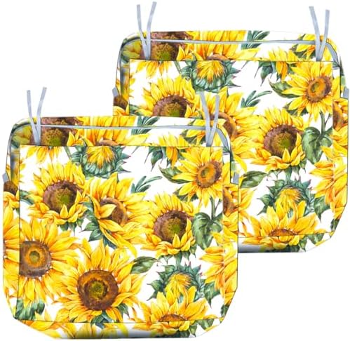 ECOBAZ Sunflowers Outdoor Cushion Cover Set 2