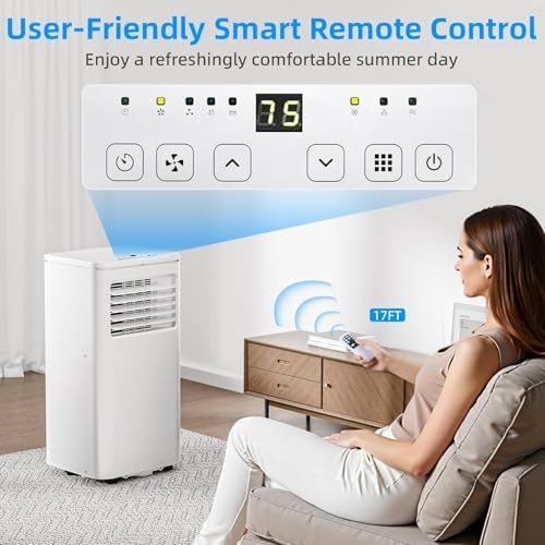 Antarctic Star 10000 BTU Portable AC Unit with Fan and Dehumidifier