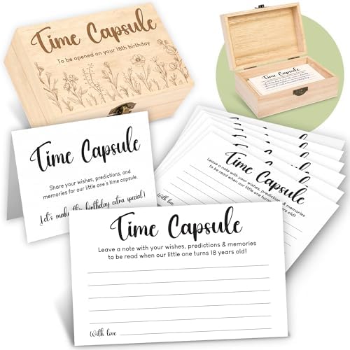 Woodamore Time Capsule Box 1st Birthday Keepsake