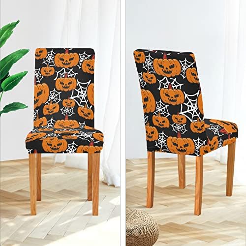 Ollabaky Halloween Chair Covers Set of 2 for Dining Tables