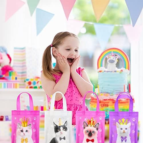 24 Pcs Cat Party Favor Bags Cute Pet Treat Supplies 1