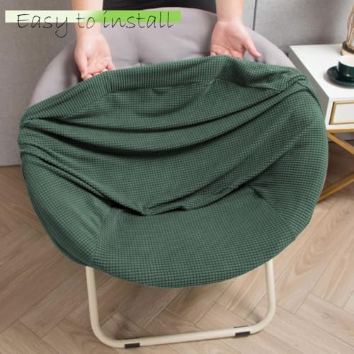 Buenanir Matcha Saucer Chair Covers 2 Pieces Foldable Stretch Slipcovers