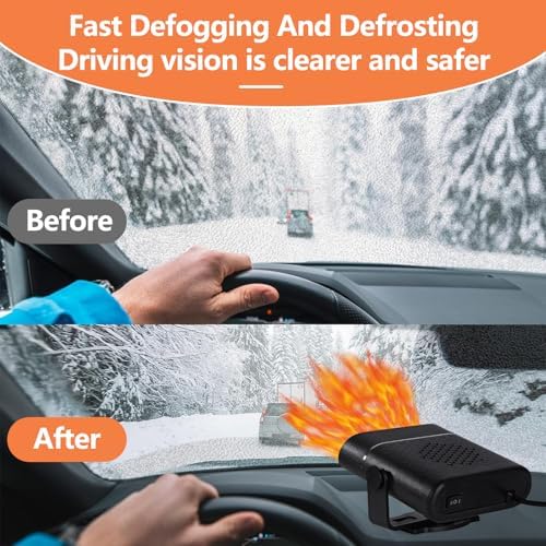 YOUCIDI 2 in 1 Car Heater Fan 12V 150W Portable Defogger