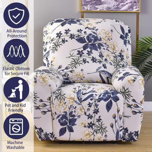 Iauddy 4-Piece Recliner Slipcover Set