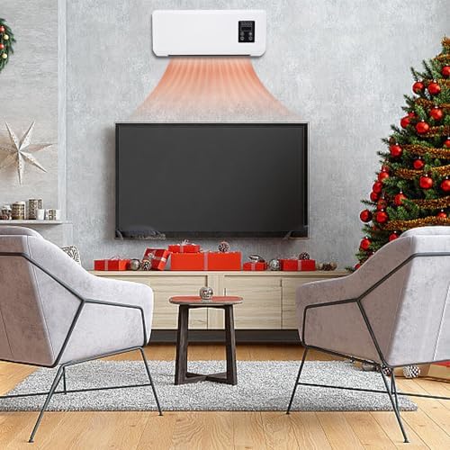 Mini Wall Mounted Heater Fan with Remote Control and Towel Rack
