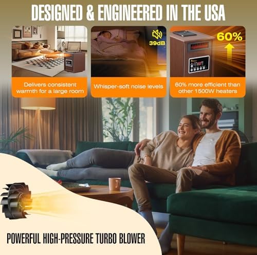 Dr Infrared Heater DR998 1500W Dual Heating System 1