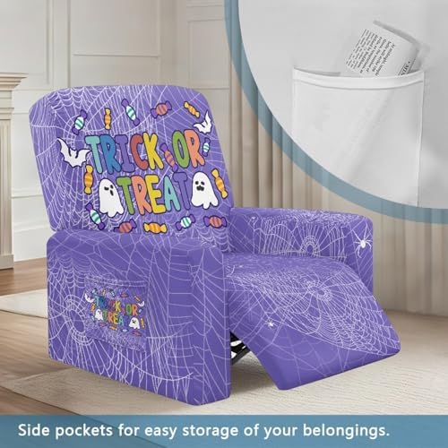 Trick Or Treat Halloween Reclining Loveseat Cover