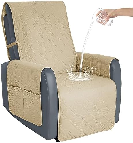 Softown Recliner Chair Cover with Non-Slip Straps for Dogs