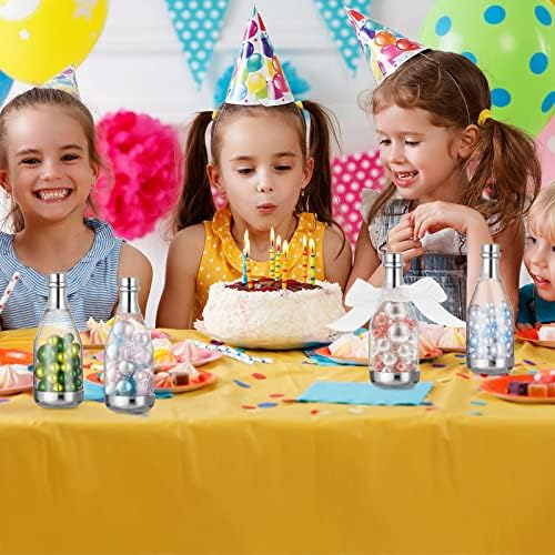Cunhill 54 pcs Silver Champagne Candy Bottles for Party Favors