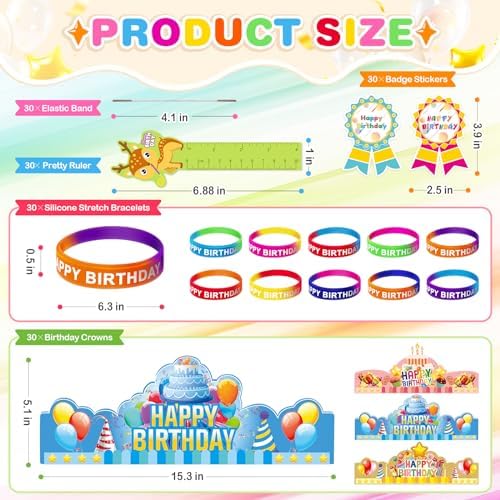 LACCHOUFEE 120 Piece Birthday Party Kit 1