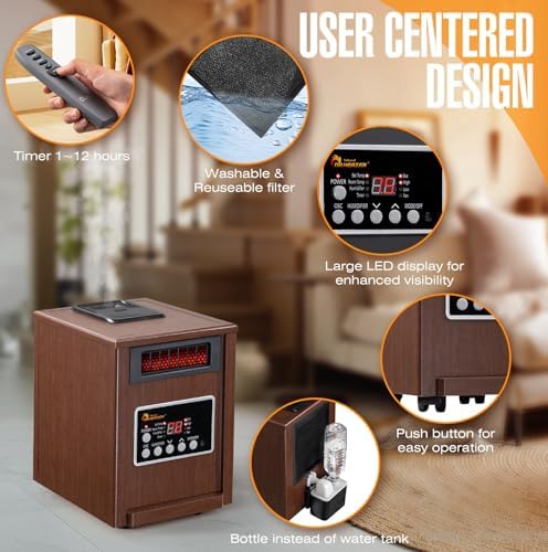 Dr Infrared Heater DR998 1500W Dual Heating System 1