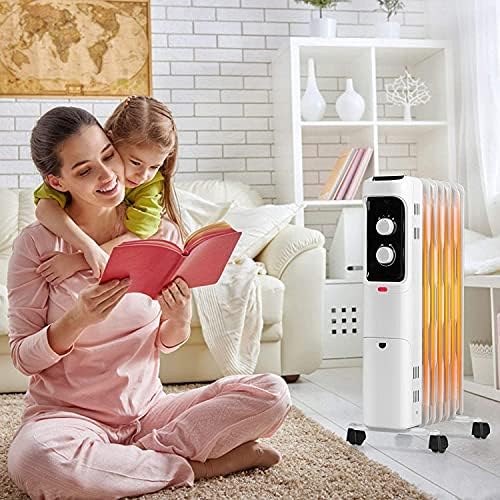 1500W Oil Filled Radiator Heater with 3 Heat Settings