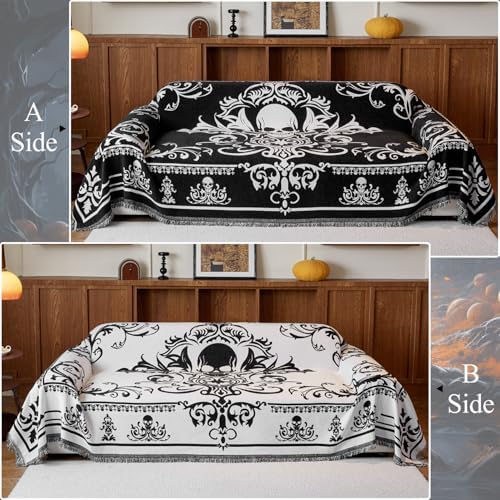 EVENHUG Halloween Themed Sofa Cover Reversible