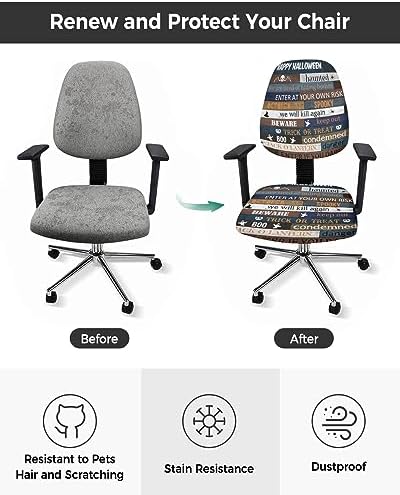 Office Chair Covers Stretchable Halloween Trick or Treat