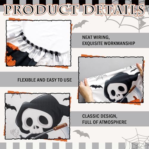6 Pcs Halloween Chair Covers Spooky Decor Set 1