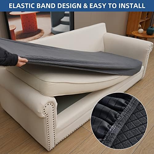 Eismodra Magic Stretch Sofa Slipcover for 3 Cushion Couch 1