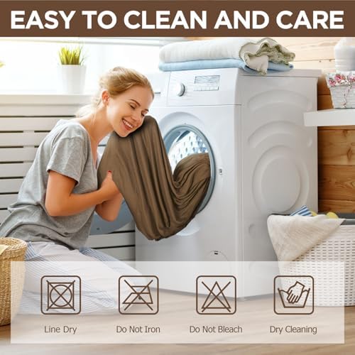 Peryiter 3 Pcs Slipcover Set for Couch Furniture Covers