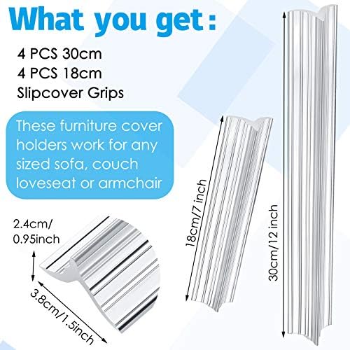 Jetec Sofa Slipcover Tuck Grips 8 Pieces