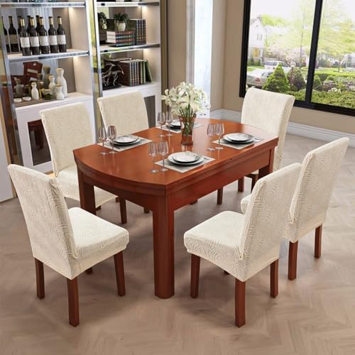 Yueang Dining Chair Covers 2 Pack Beige 1