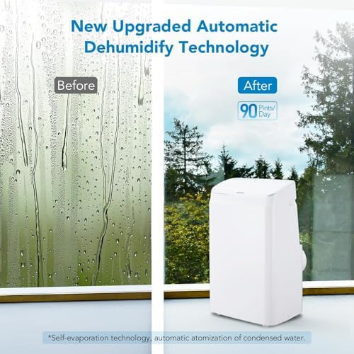 Hipicute 14000 BTU Portable Air Conditioner with Remote Control