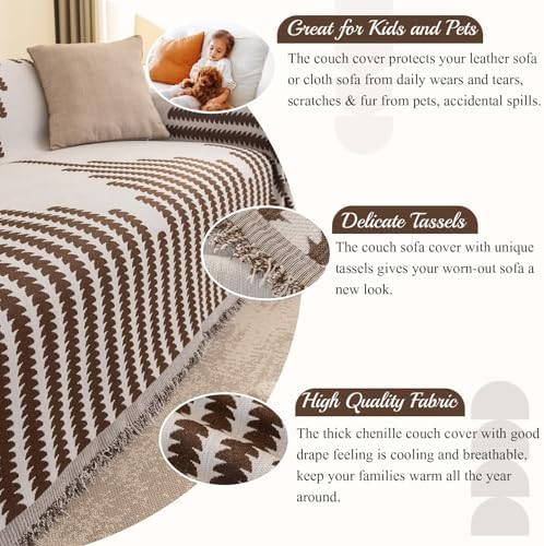 VClife Boho Sofa Cover with Tassel Design