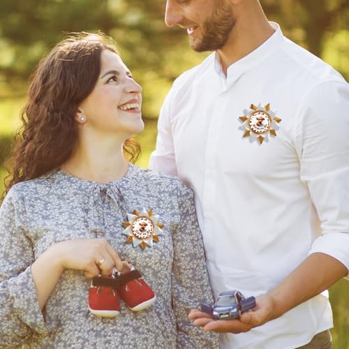 Handmade Highland Cow Mom to Be Pin Dad to Be Pin 1