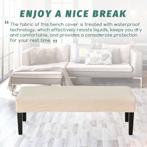FUANGUI Waterproof Bench Cover for Dining Chairs and Stools