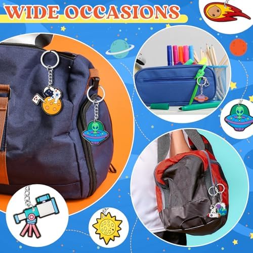 Sasylvia 36 Pcs Space Party Keychains 9 Styles 1