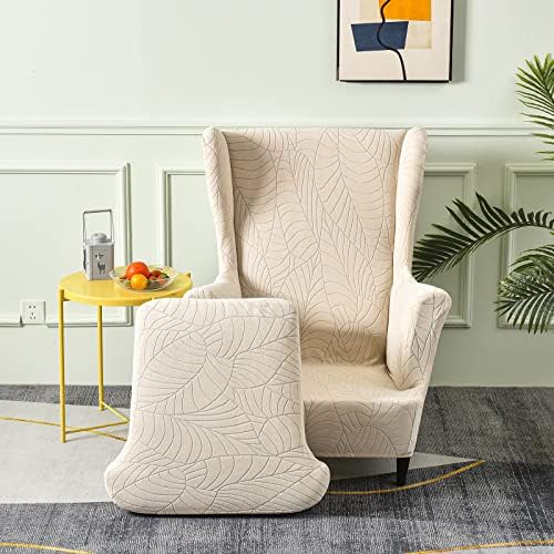 Waterproof Wingback Chair Cover 2 Piece Set