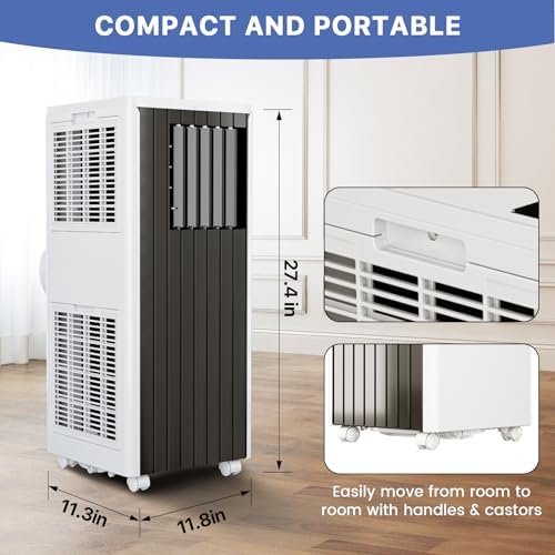 GAOMON 8000 BTU Portable Air Conditioner for Quick Room Cooling