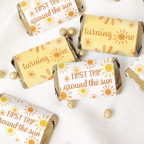 First Trip Around the Sun Birthday Candy Wrappers 42 Count 1