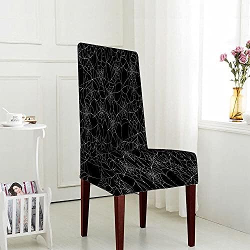 Wondertify Spider Web Chair Covers for Gothic Halloween Decor