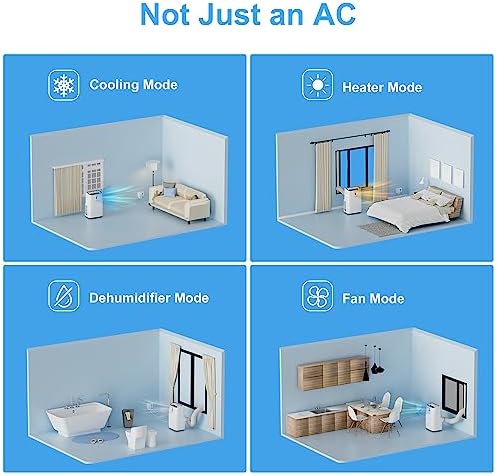 Wiytamo 14000 BTU Portable Air Conditioner for 700 Sq Ft Room