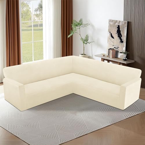 Thick Jacquard L Shape Sofa Slipcover for Sectional Couch