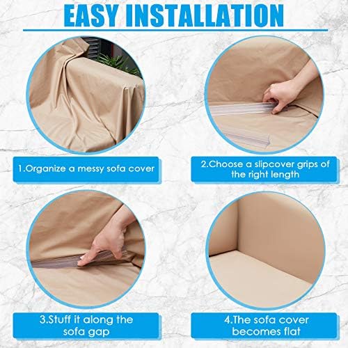 Jetec Sofa Slipcover Tuck Grips 8 Pieces