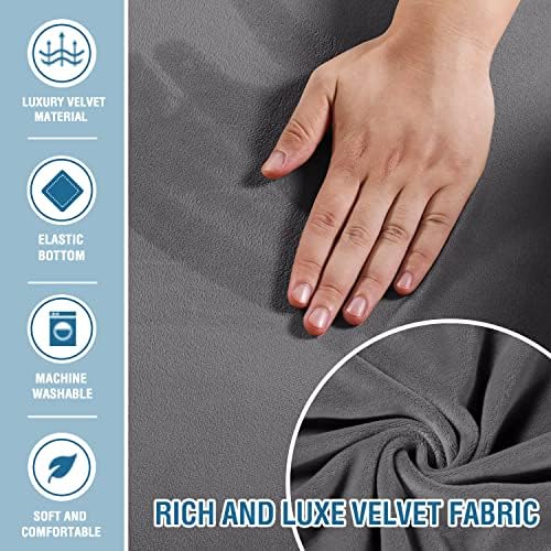 HVERSAILTEX Velvet Chaise Lounge Cover