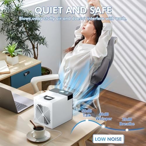 Portable Air Conditioner Fan with Anti-Leakage Ice Cooling 3 Speeds