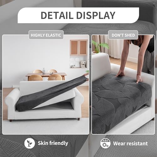 Qianmew L Shape Sofa Slipcover Washable Stretch Soft Cover for Sectional Sofa