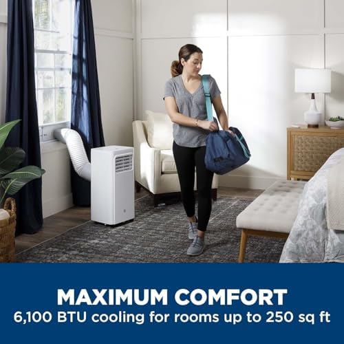 GE APMS06BWF Portable Air Conditioner 6000 BTU White