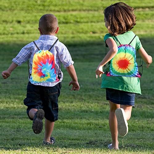 Shappy Tie Dye Party Favor Bags Drawstring Gift Bag Set