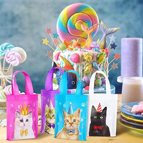 24 Pcs Cat Party Favor Bags Cute Pet Treat Supplies 1