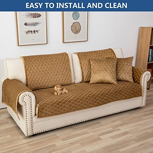 Eismodra Velvet Sofa Slipcover 28x28 Inches