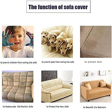 CPOVOS Halloween Floral Skull Stretch Couch Cover