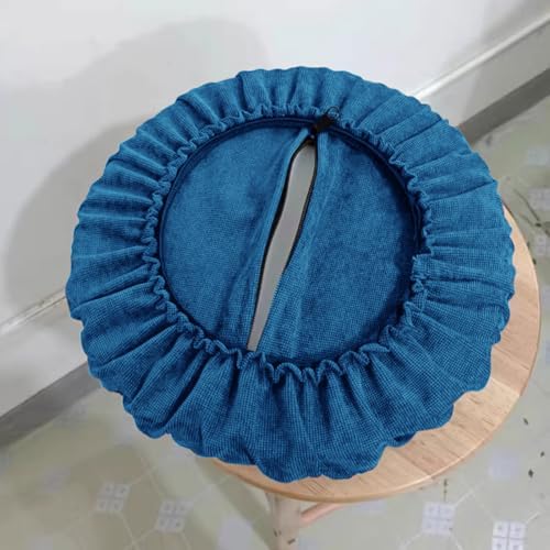 Round Bar Stool Cushion Cover with Thick Padding