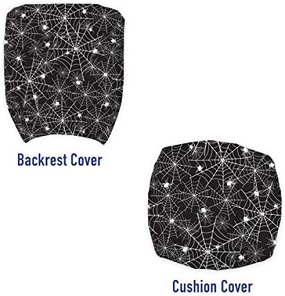 Lunarable Goth Office Chair Slipcover with Spooky Spider Print