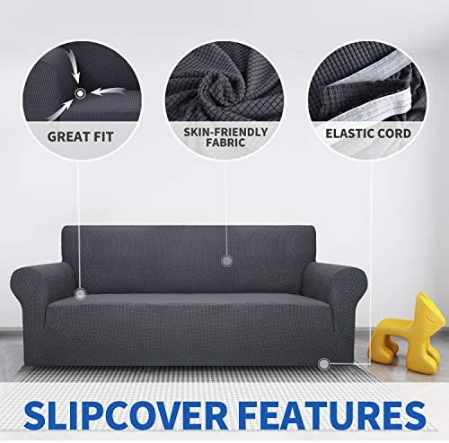 MAXIJIN Stretch Chair Cover with Arms for Living Room