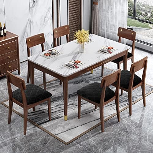 Genina Waterproof Dining Chair Covers 4 PCS Jacquard-Black